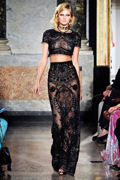 Vogue: Emilio Pucci Spring 2012 RTW.  #TheLBDEdition Black Lace Dresses, Ellie Saab, Dress Chanel, Night Style, Naeem Khan, Lace Dresses, Anna Sui, Zac Posen, Rachel Zoe