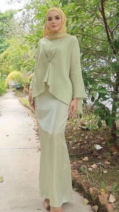 Kondangan Outfit, Model Gamis, Hijabi Outfits Casual, Muslim Fashion Dress