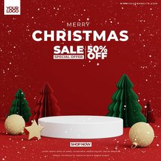 merry christmas sale 50 % off special offer