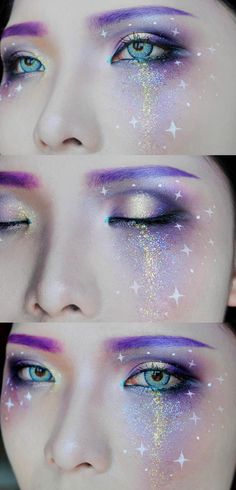 Fantasy Make-up, Halloweenský Makeup, Space Makeup