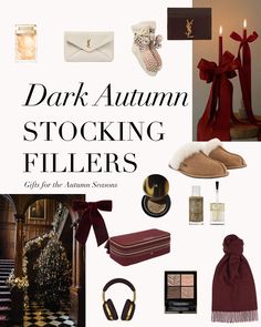 Stocking fillers for the warm toned Dark Autumn seasons Deep Autumn Makeup, Deep Autumn Palette