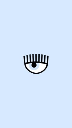 an eye with a comb in it's hair is shown against a blue background