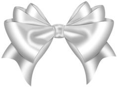 a large white bow on top of a white background, transparent png and psd