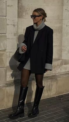 Adrette Outfits, Winter Fashion Outfits Casual, Boots Outfits, Europe Outfits, Autumn Fits, Outfit Chic, Paris Outfits