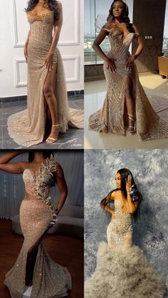 Beige Prom Couple, Rose Gold Prom Dress Black Women, Dripping In Luxury Prom Theme, Met Gala Prom Theme, Dramatic Prom Dresses, Prom Dress Designs, Cream Prom Dress, Nigerian Lace Styles Dress, Prom Dress Inspo