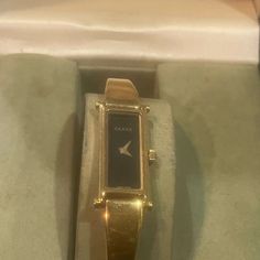 Authentic Vintage Gucci Watch.. Some Signs Of Wear. Just Needs A Battery. Comes With Case. Gucci Timeless Yellow Gold Watch, Gucci Yellow Gold Watches With Subdials, Vintage Gucci Watch, Vintage Gucci Watch Interchangeable, Gucci Wallet On Chain With Gold-tone Hardware, Classic Gucci Wallet With Gold-tone Hardware, Gucci Watch, Gucci Accessories, Accessories Watches