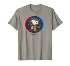 PRICES MAY VARY. Officially Licensed by Peanuts Graphic Artwork: OPNT-0571 Lightweight, Classic fit, Double-needle sleeve and bottom hem Voyage To The Moon, Mens Long Sleeve Tee, Peanuts Snoopy, Graphic Artwork, In Space, To The Moon, Cartoon Styles, Fashion Company, Branded T Shirts