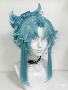 Hairstyle Ideas Character Design, Simple And Unique Hairstyles, Unique Oc Hairstyles, Crazy Hair Designs, Unique Hairstyles For Medium Hair, Wig Styles Ideas, Hair Ideas For Ocs, Oc Hairstyles Ideas, Genshin Hairstyles