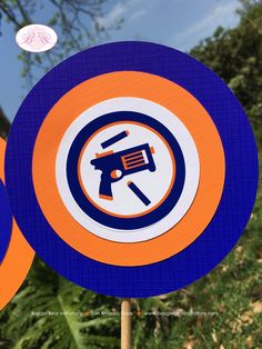 Foam Dart Gun Birthday Party Centerpiece Sticks Orange Blue Bullseye Target Boy 4th 5th 6th 7th 8th 9th Boogie Bear Invitations Chase Theme Bullseye Target, Bear Invitations, Stock Background, Birthday Party Centerpieces, Party Centerpiece, Target Practice, The Chase, Party Centerpieces, Chicago Cubs Logo