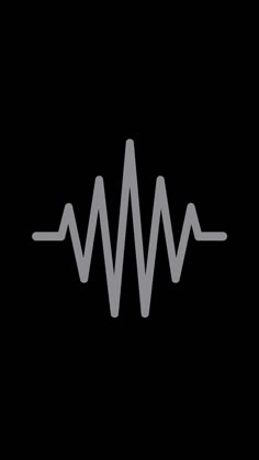 the sound wave logo on a black background