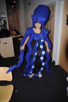 a woman dressed in an octopus costume