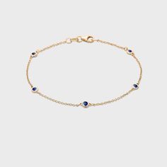 This classic 14k gold bracelet with natural gemstones is a must-have for every jewelry collection! Station Bracelet, Blue Bracelet, Natural Ruby, Precious Gemstones, Pink Sapphire, Delicate Bracelet, Blue Sapphire, Natural Gemstones, Piercings