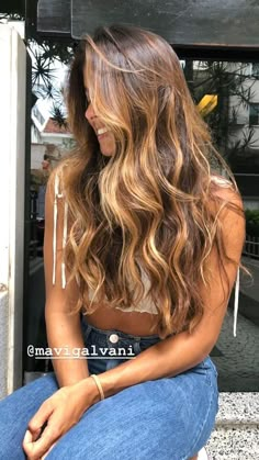 Balayage Hair Caramel, Balayage Hair Dark, Long Hair Color, Brown Blonde Hair, Hair Color Balayage