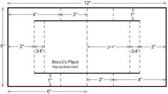 the floor plan for a room with two rectangles on each side and one square in