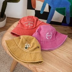 Welcome to our shop for custom items 💌 You can use this link to buy your favorite custom bucket hats in vintage shades that will bring a different experience to your life! 🧢 How to place an order? - For logo, please contact me first to confirm the logo embroidery design on the hat. 1. Choose your favorite hat color, select customization requirements (no embroidery, text embroidery, logo embroidery or both) 2. Choose the quantity 3. Fill in your requirements for thread color, font and text to b Embroidery Text, Daisy Hat, Custom Bucket Hats, Text Embroidery, Hat Flower, Bachelorette Party Gift, Hat Custom, Flower Vintage, Bachelorette Party Gifts