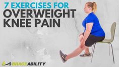 Fitness Before After, Knee Pain Relief Exercises, Bad Knee Workout, Sore Knees, Knee Strengthening Exercises, How To Strengthen Knees, Knee Pain Exercises, Bad Knees, Obese People