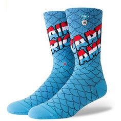 Stance Marvel Captain America Everyday Cushion Crew Socks A true hero never goes out of style. Channel your inner-Steve Rogers with our Captain America Comic sock, a classic design inspired by the original Marvel artwork. Features: Imported No Closure closure Machine Wash Athletic Ribbed Elastic Arch Support Reinforced Heel & Toe Seamless Toe Closure Machine Wash in 40 °C / 104 °F. Avoid Bleaching or Ironing the socks. Socks will last longer if you keep them out of the dryer. MSRP: $20 SHIPPING Captain America Comic, Marvel Artwork, Stance Socks, Boys Socks, Blue Socks, Marvel Captain America, Athletic Socks, Kids Socks, Cool Socks