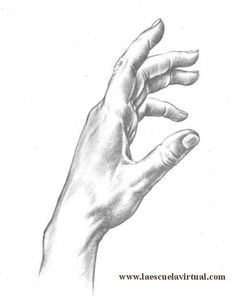 a drawing of a hand reaching for something