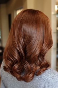 Russet Color Hair, Medium Cinnamon Brown Hair, Honey Brown Red Hair, Warm Reds Haircolor, Neutral Red Hair Color, Red Cinnamon Hair Color, Copper Hair Inspo Color, Different Shades Of Red Hair Color, Red Brown Hair Light