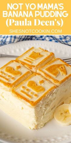 Chessman Banana Pudding, Banana Pudding Paula Deen, Pan Desserts, Chessmen Cookies, Banana Pudding Recipe