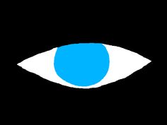 an eye with blue and white colors on the iris is shown in this graphic image