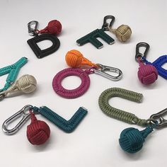 Hand-woven keychain, choose your initials, weave your favorite color on the stainless steel metal letters, full of bohemian style, perfect for summer. In addition to the letters, bring a cute little ball to make this keychain even more sophisticated. You can hang it on bags, car mirrors, and also suitable as gifts for various occasions, such as friends birthday, father's day, mother's day, etc. There are many options for the color of the wire, if you need a color that is not in the other list, please contact me. Any questions, please feel free to contact me via Etsy. Woven Keychain, Boho Keychain, Letter Keychain, Friends Birthday, Metal Letters, Boho Stil, Style Boho, Steel Metal, Friend Birthday