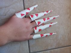 Paper Nail Designs, Paper Nails Design, Nails Watermelon, Nail Logo, Long Nail Designs