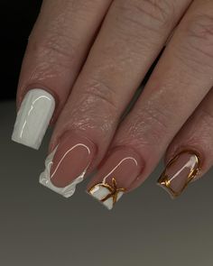 Almond Acrylic Nails Designs, Almond Acrylic, Art Hacks, Sculptured Nails, Acrylic Nail Set, Short Square Acrylic Nails, Nail Sets, Almond Acrylic Nails, Manicure Ideas