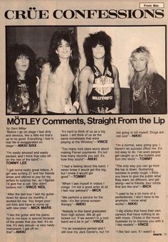 an article about the band motley