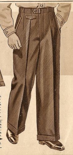 Fashion Illustration Menswear, Vintage Pants Men, 50s Fashion Men, Vintage Mens Suit, 1940s Men, New Template