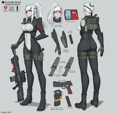 ArtStation - Valestina Zervas, Jonathan Kuo Character Rigging, Cyberpunk Rpg, Anime Military, Military Girl, Girls Frontline, Modern Fantasy