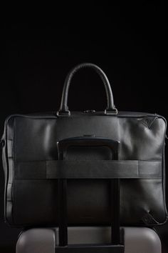 Briefcase Backpack Combination · Black by Capra Leather Modern Top Handle Business Backpack, Modern Business Backpack With Top Handle, Business Backpack With Top Handle, Luxury Business Backpack Shoulder Bag, Modern Briefcase For Business Trips, Modern Commuting Backpack Luggage, Modern Commuting Luggage Backpack, Luxury Leather Backpack For Commuting, Classic Top Handle Business Backpack