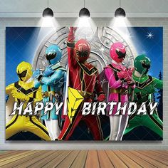 the power rangers are celebrating their birthday