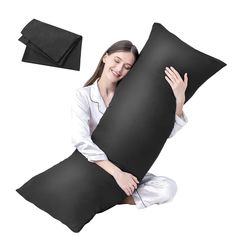 PRICES MAY VARY. 【LUXURY BODY PILLOW】Each order includes 1 pillow insert+1 100% polyester microfiber body pillowcase.No need to purchase a separate pillowcase,keeping you cool and comfortable all night long. It measures 20 ” x 54 ”. 【DESIGN】The envelope closure design makes it easier to put on or take out,more skin-friendly than zipper pillowcase.This large body pillow is soft, medium density and supportive, if you prefer a firmer one, we recommend that you purchase two body pillows and put two Boyfriend Pillow, Body Pillows, Long Bed, Side Sleeper Pillow, Faux Fur Rug, Sports Bra Top, Luxury Pillows, Side Sleeper, Body Pillow Covers