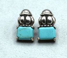 Lovely turquoise earrings signed sterling. Measures 3/4" x 3/8" ❤️'¨) ¸.*'¸.**'¨) ¸. (¸.*'THANKS FOR LOOKING! Thank you for visiting my store Ive been in business since 2010.  Please message me for questions. All items should be cleaned gently by the buyer. Pierced Earrings, Turquoise Earrings, Stocking Stuffer, Earings Piercings, Jewelry Earrings Studs, Stocking Stuffers, Stockings, Jewelry Earrings, Stud Earrings