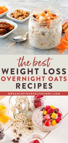 Bowl Recipes Breakfast, Low Calorie Overnight Oats, Best Overnight Oats, Best Overnight Oats Recipe, Healthy Oatmeal Recipes, Oat Recipes Healthy, Overnight Oats Recipes, Healthy Bowl, Easiest Recipes