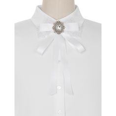 Suitable for daily use, it is a good gift for your friends. Perfect for parties, weddings, everyday office work, or other occasions. Wear it with stand-collar shirts, sweaters, blouses, and dresses for an elegant look and added glamour. There are two fastening methods: Locking the brooch on the back makes clipping your tie quicker and easier. Bow tie brooches for Women Light up your outfits! Notes： 1. This tie is pre-tied design, no need to tie it yourself. 2. Due to different computer monitors Classic White Brooch For Formal Occasions, Classic White Brooches For Formal Occasion, White Decorative Bow Jewelry For Wedding, Formal White Jewelry With Decorative Bow, White Jewelry With Decorative Bow For Wedding, White Wedding Jewelry With Decorative Bow, White Ribbon Brooch For Wedding, Elegant White Lapel Pin Brooch, Elegant White Lapel Pin For Wedding