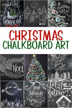 christmas chalkboard art is an easy and fun way to decorate your home for the holidays