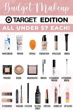 Target Makeup, Budget Makeup, Makeup Order, Makeup List, Makeup Supplies, Makeup Help, Cheap Makeup, Basic Makeup