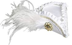 Amazon.com: Forum Novelties 71136 Unisex-Adults Mini Tri Corner Hat, White, Standard, Multicolor: Clothing Pirate Wedding Dress, Elizabethan Dress, Tricorn Hat, Pirate Wedding, Historical Hats, Addams Family Costumes, Lady Pirate, Pirate Woman, Pirate Hats