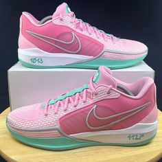 Nike Sabrina 1 Nike By You ‘Pink/Blue’ Women’s Sz 11.5/Mens Sz 10 Fj4036-900 >Brand New Never Worn And In Amazing Condition, (Has Box But Missing Lid) No Rips/Tears/Stains Anywhere On The Shoes. If You Have Any Questions Please Message Me And I’ll Get Back To You As Quickly As Possible. >If You Like This Pair Of Shoes You May Like Some Of My Other Pairs As Well, I Have Over 500 Pairs To Choose From I Give Discounts On All Bundles Men’s Basketball Shoes, Nike Sabrina 1, Sabrina 1 Shoes, Colorful Basketball Shoes, Sabrina Shoes, Colorful Volleyball Shoes, Basketball Shoes Women's, Vb Shoes, Basketball Shoes Womens