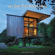 the book cover shows a small house on stilts in the woods with trees around it