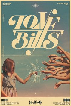 a poster for the movie tove bill's with many hands reaching out towards each other