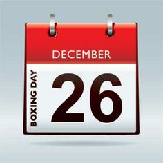 a red and white calendar with the date 26 december stock photo, a picture of a red