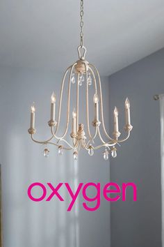 The image shows a beautiful chandelier with a classic and elegant design.