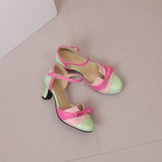 Shop Women's Green-Pink Bow Round Toe Mary Jane Dress Heels Cone Heel Pumps color Apricot for Anniversary, Ball, Date, Going out, Party with worldwide Free shipping & Free return. Mary Jane Dress, Dress Heels, Jane Dress, Mary Jane Heels, Kitten Heel, Heel Pumps, Dress And Heels, Pink Bow, Ankle Strap Sandals