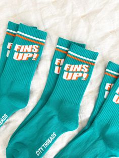 The perfect game day outfit accessory - high quality materials that you will absolutely love the feel of!   One size fits most (6-12) - Ships in 1/2 days - Listing is for one sock Miami Football, Dolphins Football, Football Pants, Football Game Outfit, Game Day Outfit, Football Socks, Football Memes, Perfect Game, Football Outfits