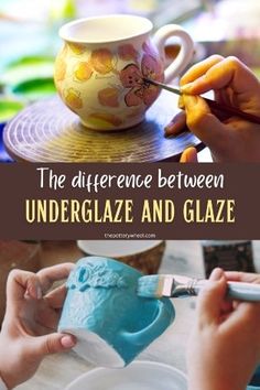 the differences between underglaze and glaze in pottery are very important to painting