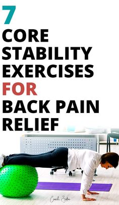 7 Core Stability Exercises For Lower Back Pain (No Stability Ball Needed) Core Stability Exercises, Exercises For Back Pain, Transverse Abdominis, Exercises For Back, Stability Exercises, Back Relief, Core Exercise, Core Strengthening Exercises, Deep Core