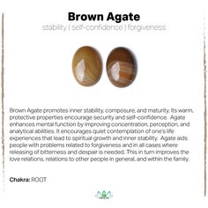 Agate Meaning, Brown Agate, Crystal Meanings, Chakra Crystals, Agate Crystal